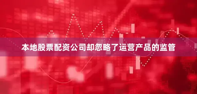 本地股票配资公司却忽略了运营产品的监管